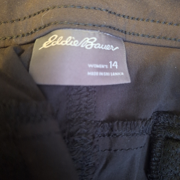 14 NWT Eddie Bauer Sightscape Horizon Convertible Pants Black - Picture 6 of 9